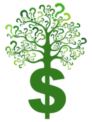 dollar sign question mark tree, FEQs concept