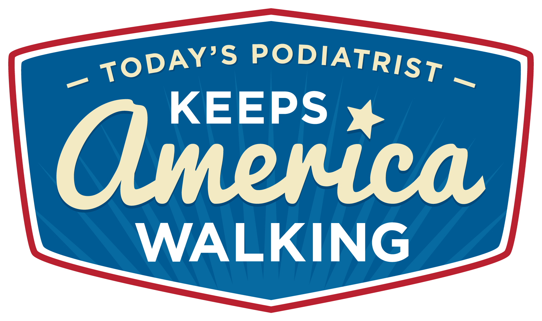 Today's Podiatrist Keeps America Walking Logo