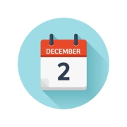 December 2 calendar illustration