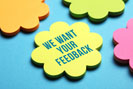We Want Your Feedback Post-It