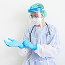 physician in PPE
