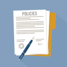 policies on paperwork illustration