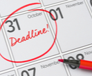 October 31 deadline circled on calendar